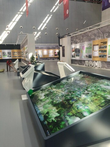 宿遷市建市20周年展覽館信息發(fā)布、觸摸設備均由米可提供